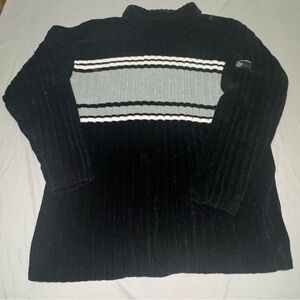 VTG South Pole Sweater Men’s XL White Black Gray Stripes 90s Y2K Street Urban